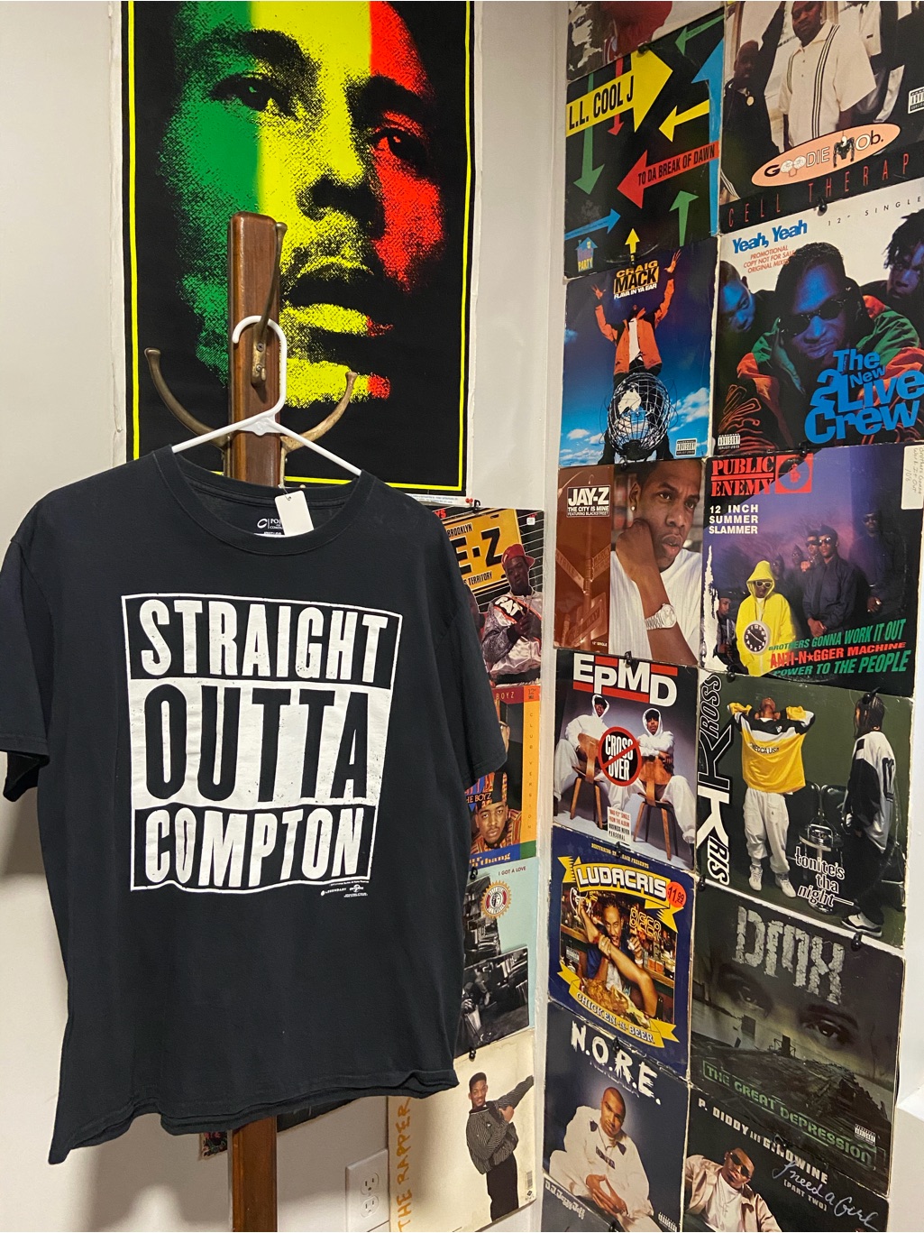 Black Straight Outta Compton Short Sleeve Tee